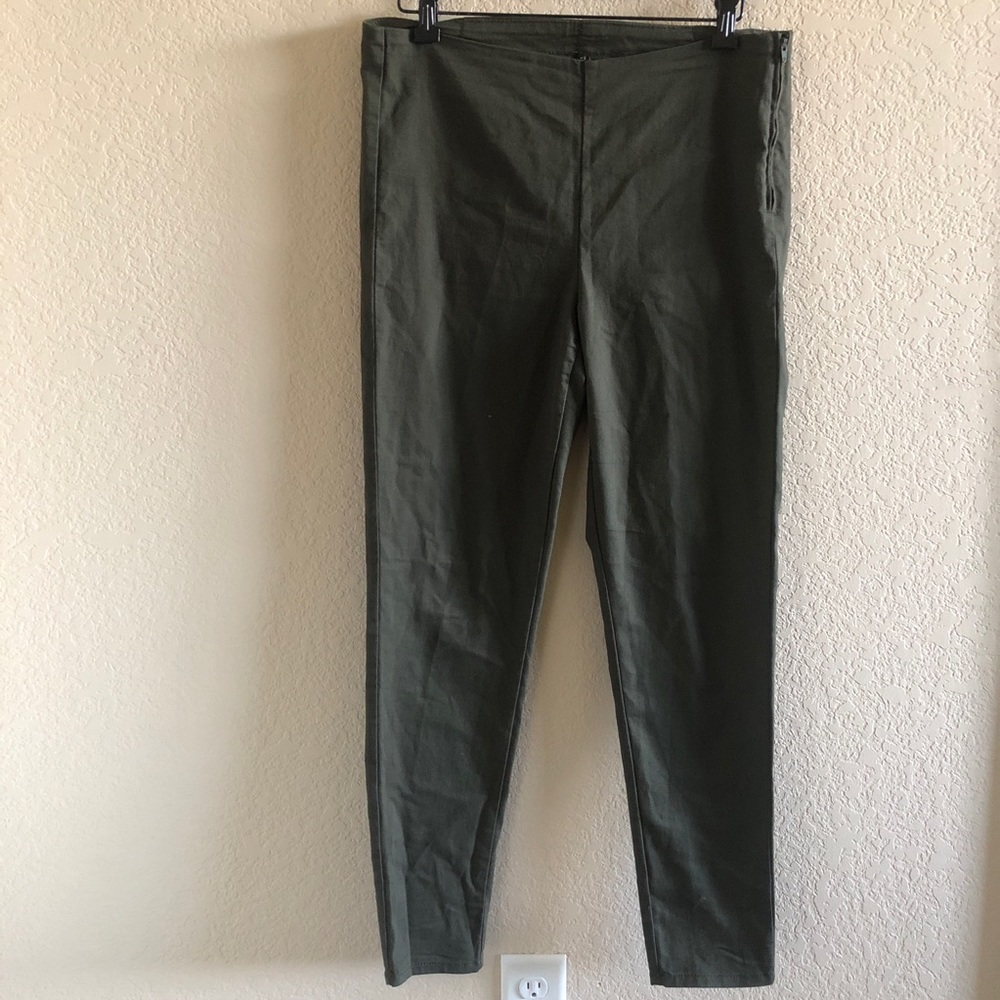 Olive Green Skinny Pants